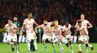 Fotbalisté Lipska se radují ze zisku německého poháru po penaltách