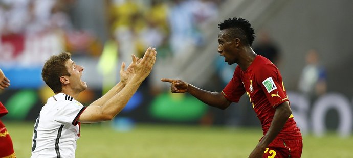 Ghana favorizovaný německý tým pořádně zaskočila