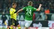 Fotbalisté Werderu Brémy se sice snažili, v německé nejvyšší soutěži ale proti Dortmundu neměli nárok, prohráli 0:5