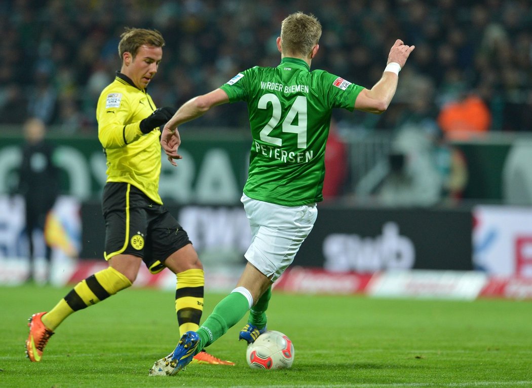 Fotbalisté Werderu Brémy se sice snažili, v německé nejvyšší soutěži ale proti Dortmundu neměli nárok, prohráli 0:5