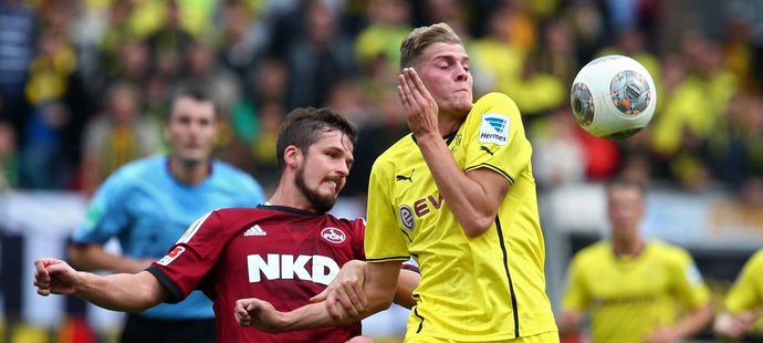 Zápas Dortmundu s Norimberkem v bundeslize skončil nerozhodně 1:1