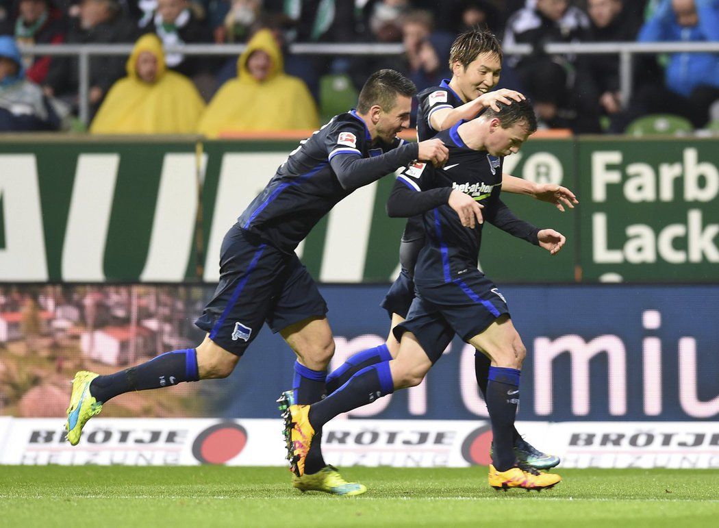 Český reprezentant Vladimír Darida se zapsal opět mezi bundesligové střelce. Jeho Hertha vedla na půdě Brém po jeho zásahu 1:0.