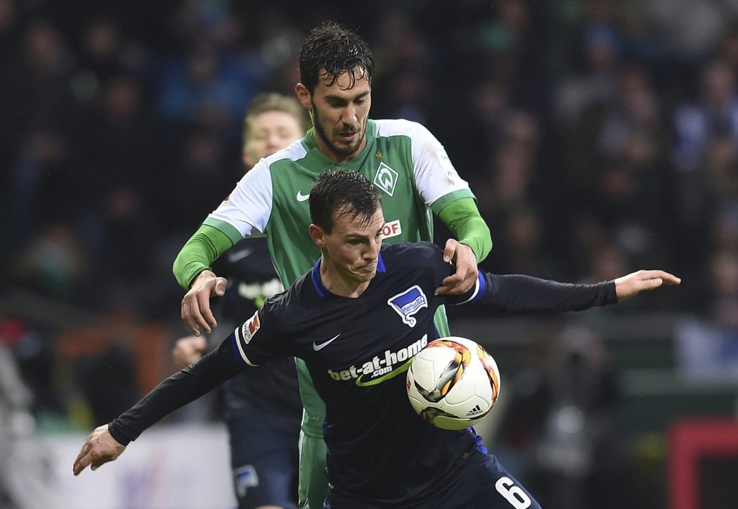 Český reprezentant Vladimír Darida se zapsal opět mezi bundesligové střelce. Jeho Hertha vedla na půdě Brém po jeho zásahu 1:0.