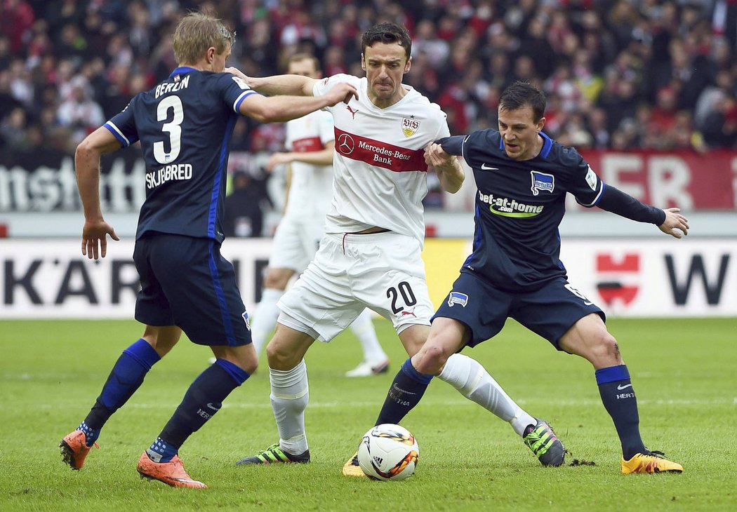 Hertha Berlín prohrála ve Stuttgartu, poraženým nepomohl ani výkon českého fotbalisty Vladimíra Daridy.