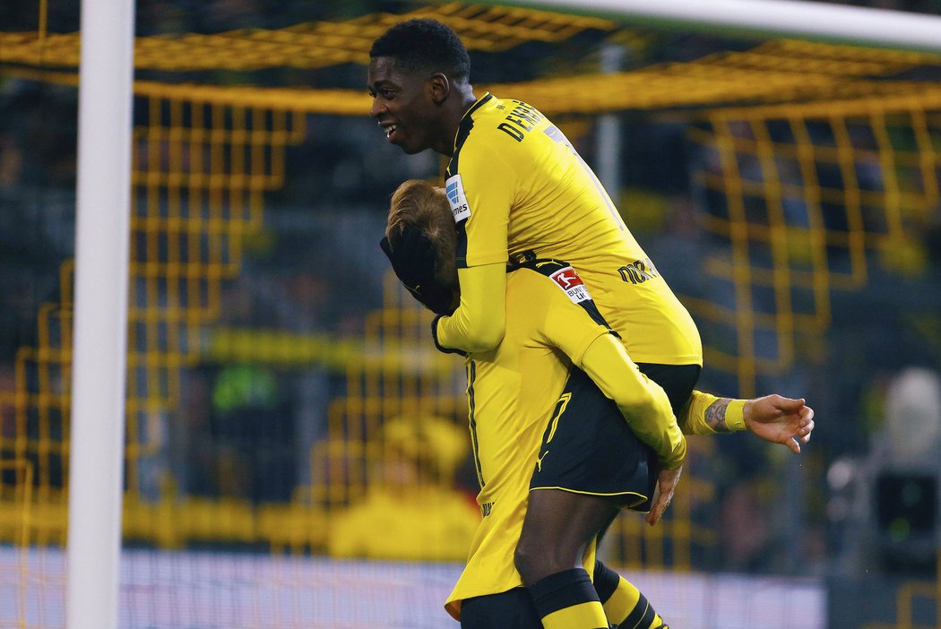 Fotbalisté Dortmundu vyhráli doma nad Mönchengladbachem. Střelecky se prosadil opět hvězdný Aubameyang.