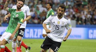 Němci spláchli v semifinále Poháru FIFA Mexiko, v boji o titul vyzvou Chile