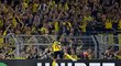 Radost Jadona Sancha z gólu v německém Superpoháru proti Bayernu Mnichov