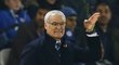 Trenér Leicesteru Claudio Ranieri v utkání na hřišti Newcastlu