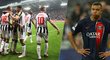 Newcastle nedal v Lize mistrů šanci PSG, Kylian Mbappé byl podle francouzského tisku "neexistující"