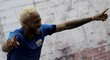 Neymar slaví branku v exhibičním utkání v Brazílii