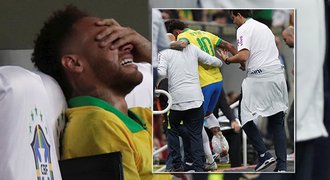 Neymar skončil v slzách! Zase se zranil, přijde o Copu América