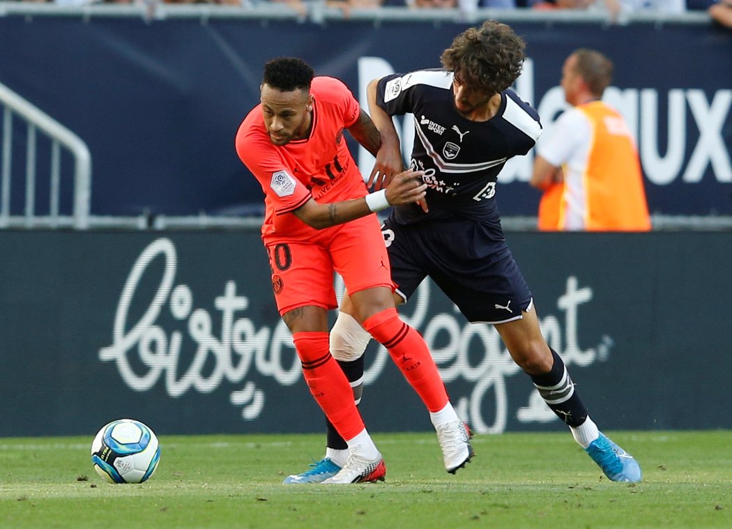 Brazilský útočník Neymar v utkání PSG proti Bordeaux