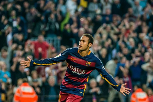 Neymar v dresu Barcelony Neymar v dresu Barcelony