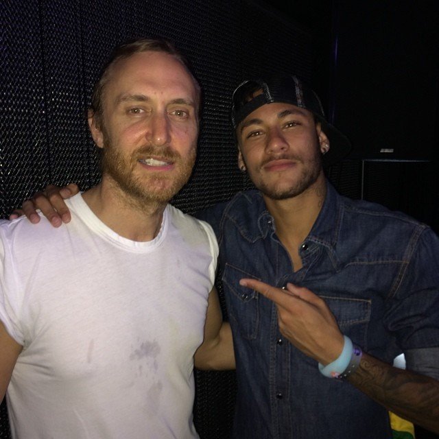 Neymar a slavný DJ David Guetta