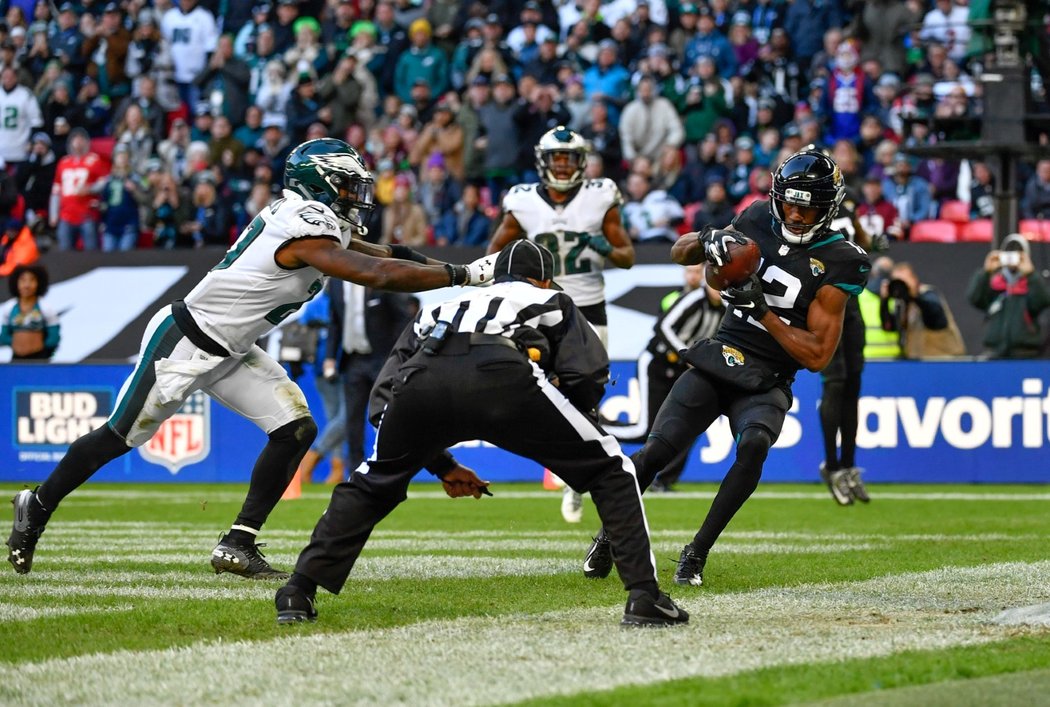 Wembley hostilo utkání americké NFL mezi Philadelphií Eagles a Jacksonville Jaguars