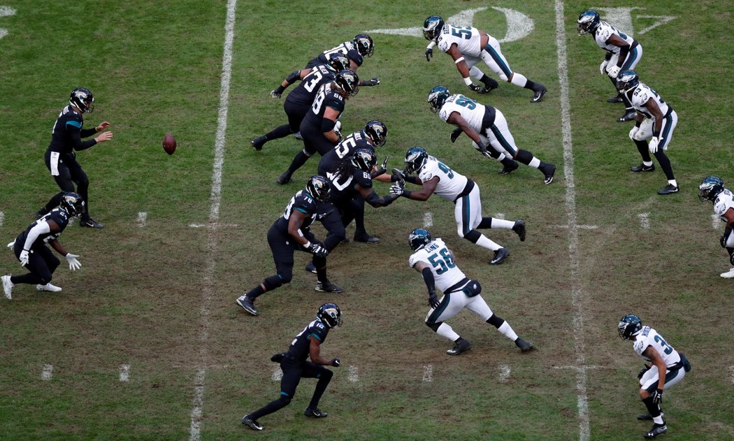 Wembley hostilo utkání americké NFL mezi Philadelphií Eagles a Jacksonville Jaguars