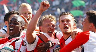 Feyenoord slaví titul po 18 letech! Trefil ho hattrick legendy Kuyta