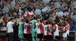 Feyenoord Rotterdam slaví zisk mistrovského titulu, k němuž výrazně přispěl i exsparťan Dávid Hancko