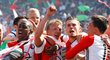 Radost Feyenoordu při zisku titulu