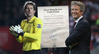 Dojemný vzkaz fanouškům United. Nechte Donnyho snít, píše Van der Sar