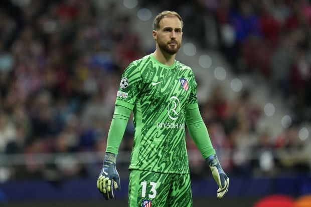 Jan Oblak v dresu Atlétika Madrid Jan Oblak v dresu Atlétika Madrid