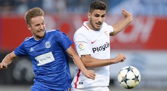 Olomouc - Sevilla 0:1. Sigma statečně vzdorovala, v závěru rozhodl Sarabia