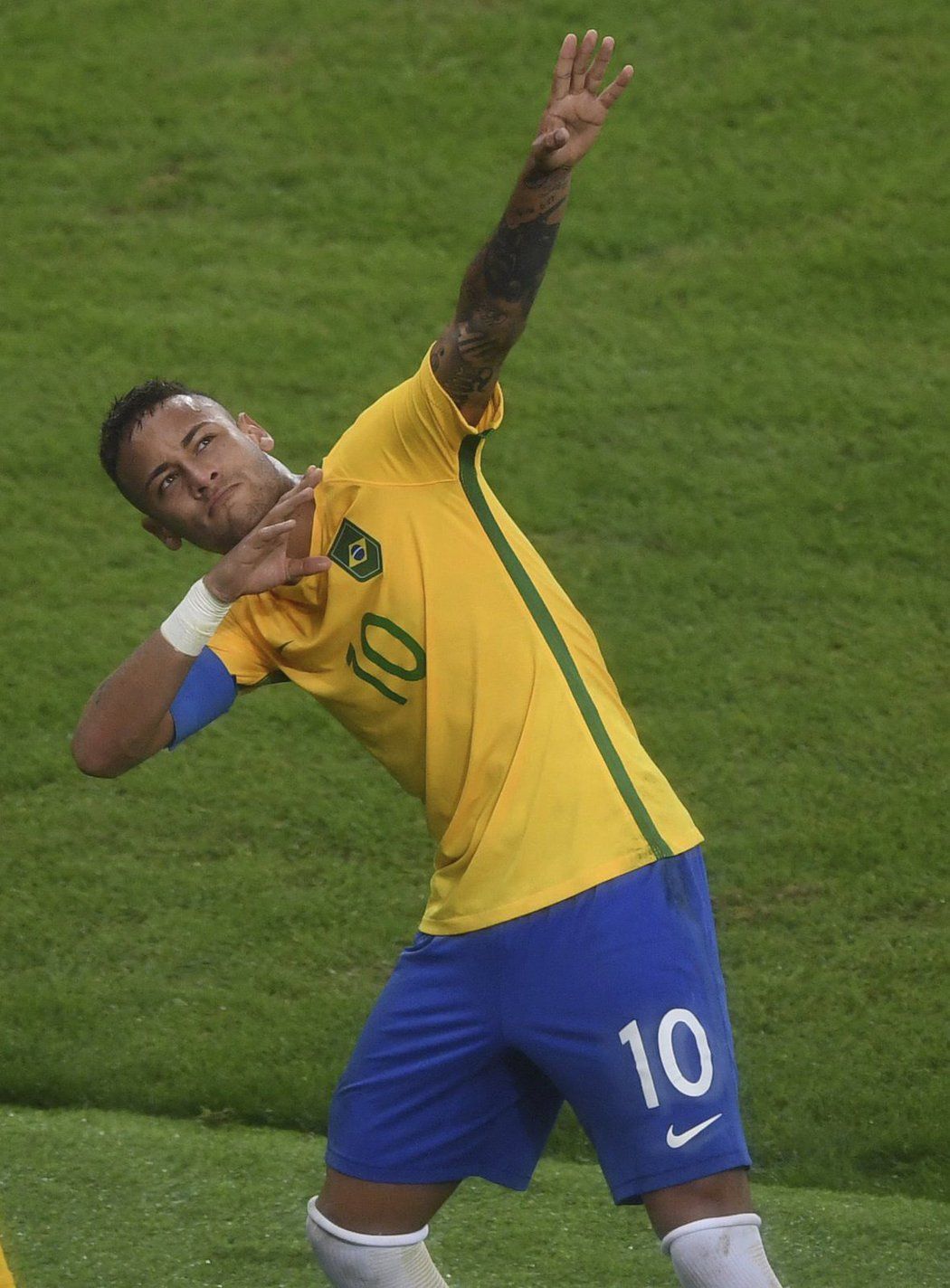 Neymarova gólová oslava ve finále olympiády proti Německu