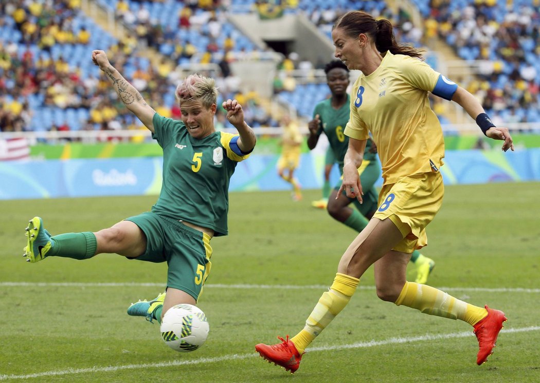 Švédské fotbalistky porazily na úvod Jihoafrickou republiku