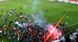 Fanoušci Slavie se pokusili dostat do útrob stadionu