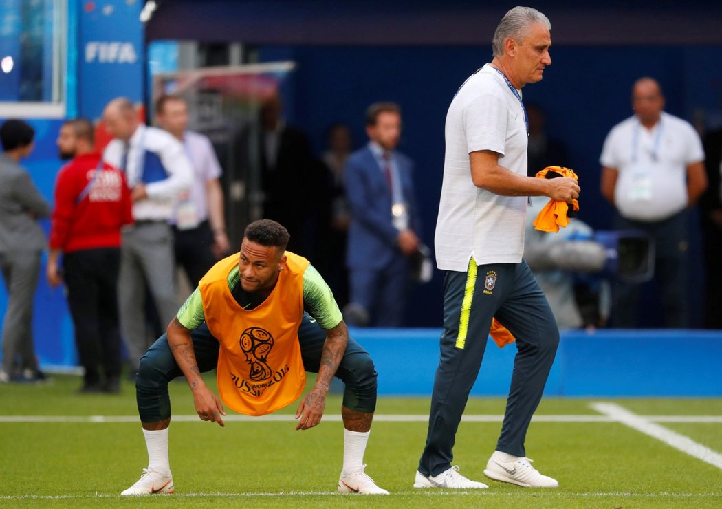 Otevřený trénink Brazilců si Neymar užíval