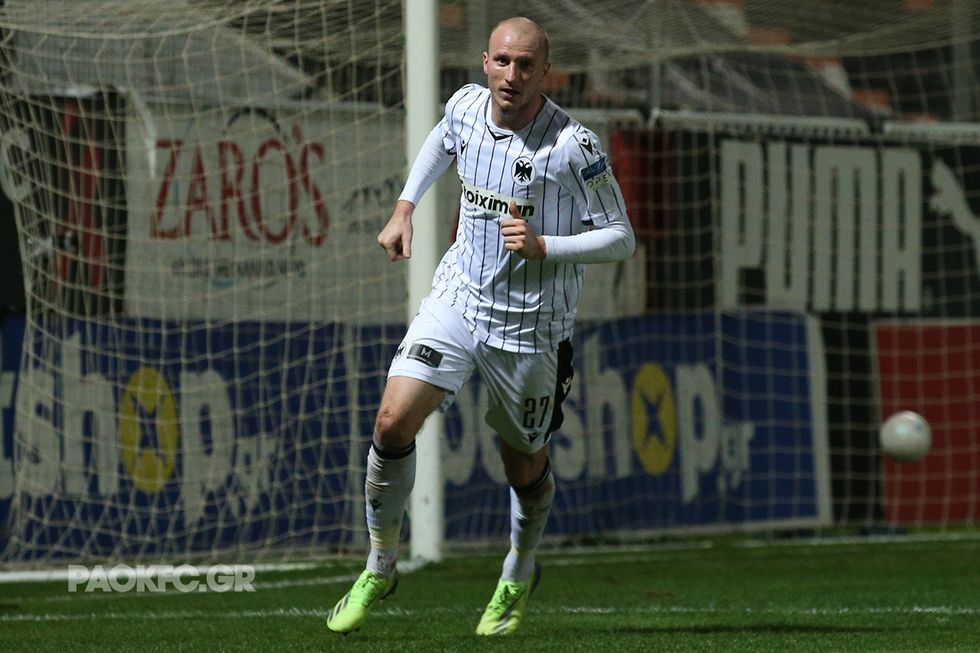 Krmenčík v ráži. V poháru přidal třetí gól za PAOK, byl u výhry 5:0 Krmenčík v ráži. V poháru přidal třetí gól za PAOK, byl u výhry 5:0