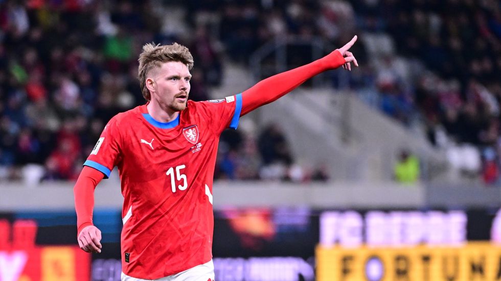 Pavel Šulc během zápasu proti Faerům