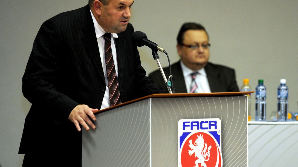 Miroslav Pelta při svém projevu
