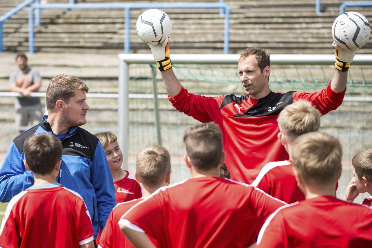 Petr Čech na 12. ročníku své fotbalové školy