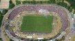 Úchvatný letecký pohled na stadion Za Lužánkami, kam na rozlučku Petra Švancary dorazilo na 35 tisíc fanoušků...