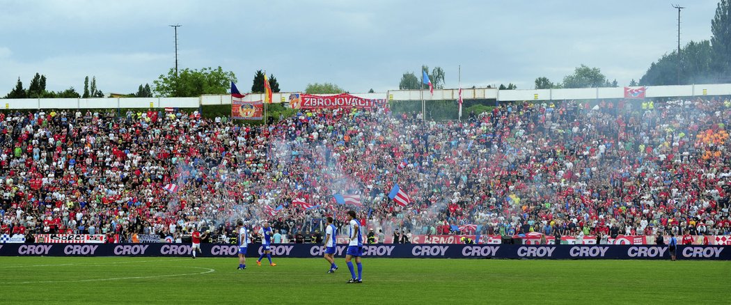 Atmosféra na zcela zaplněných Lužánkách byla fantastická