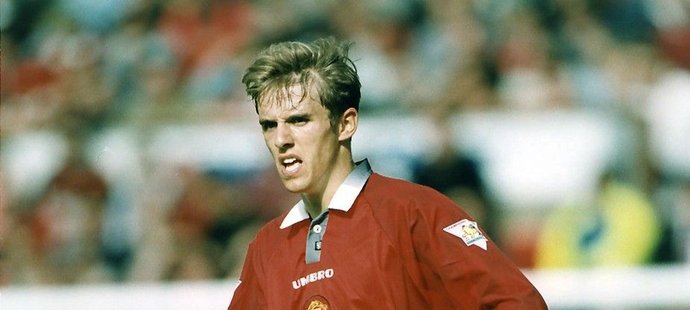 Phil Neville jako hráč Manchesteru United