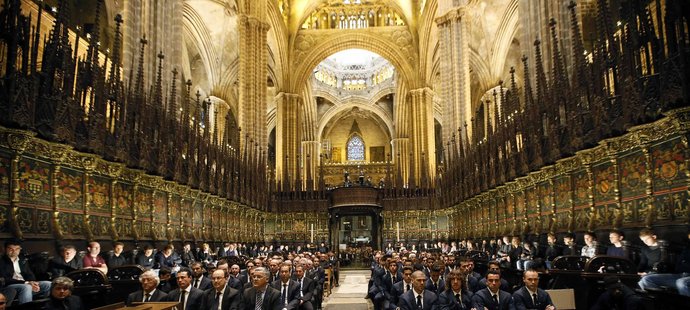 Poslední rozloučení s Titem Vilanovou proběhlo v barcelonské katedrále sv. Kříže a sv. Eulálie