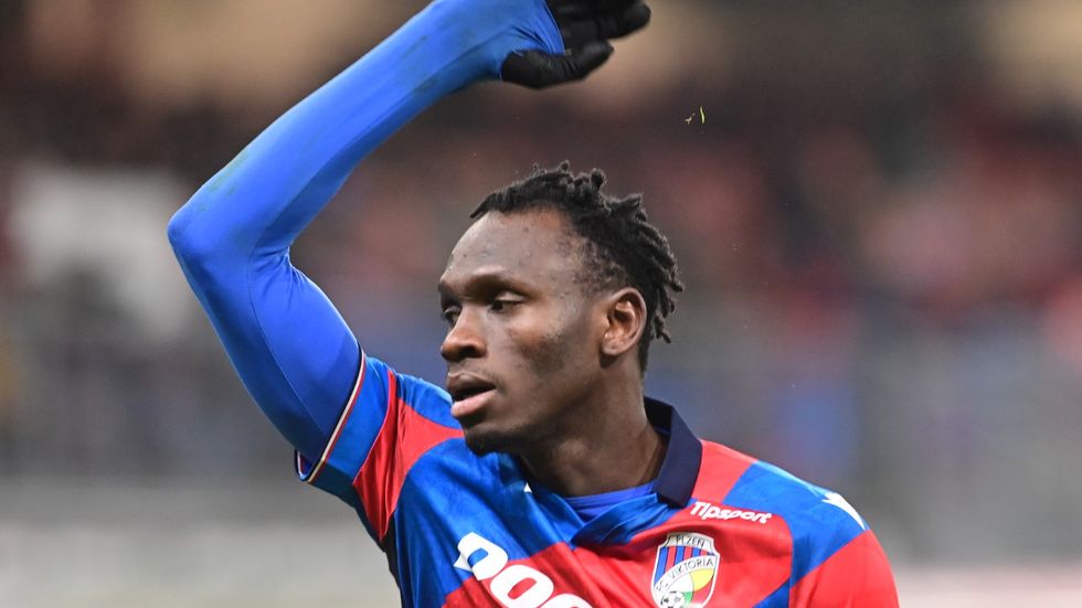 Prince Adu slaví gól do sítě Mladé Boleslavi