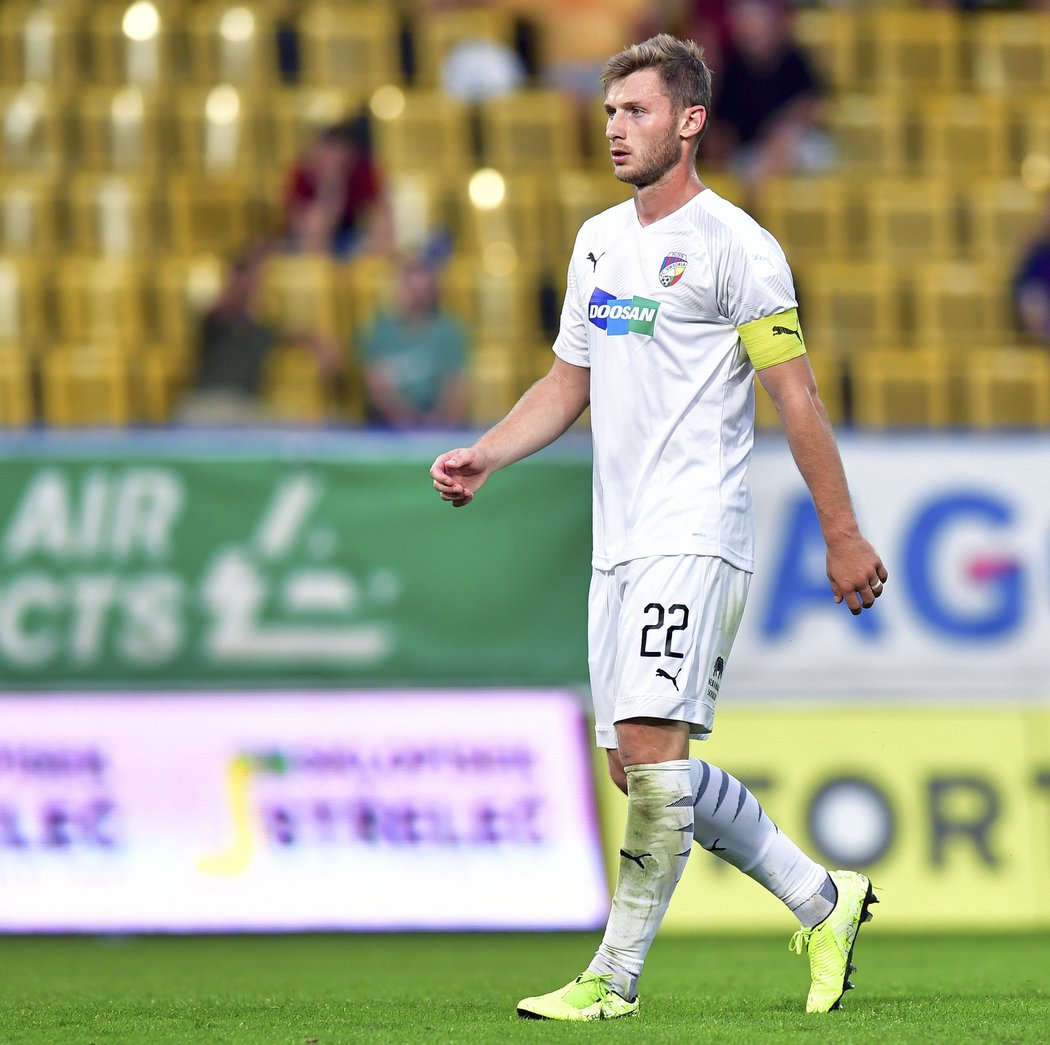 Jakub Brabec vedl Plzeň v Teplicích s kapitánskou páskou na rukávu