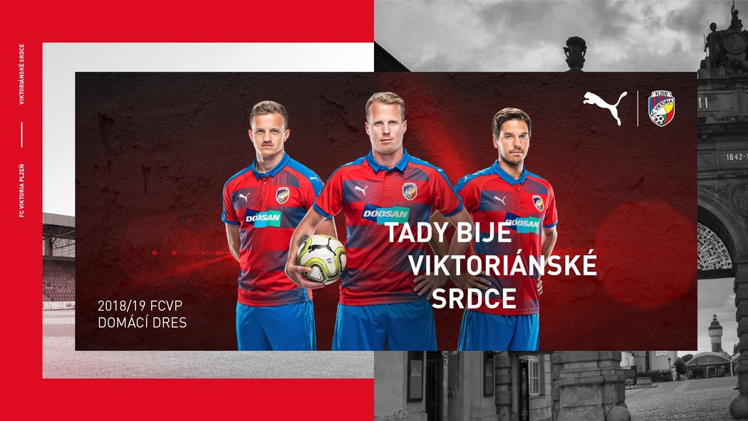 Nové dresy mistrovské Viktorie Plzeň pro sezonu 2018/2019