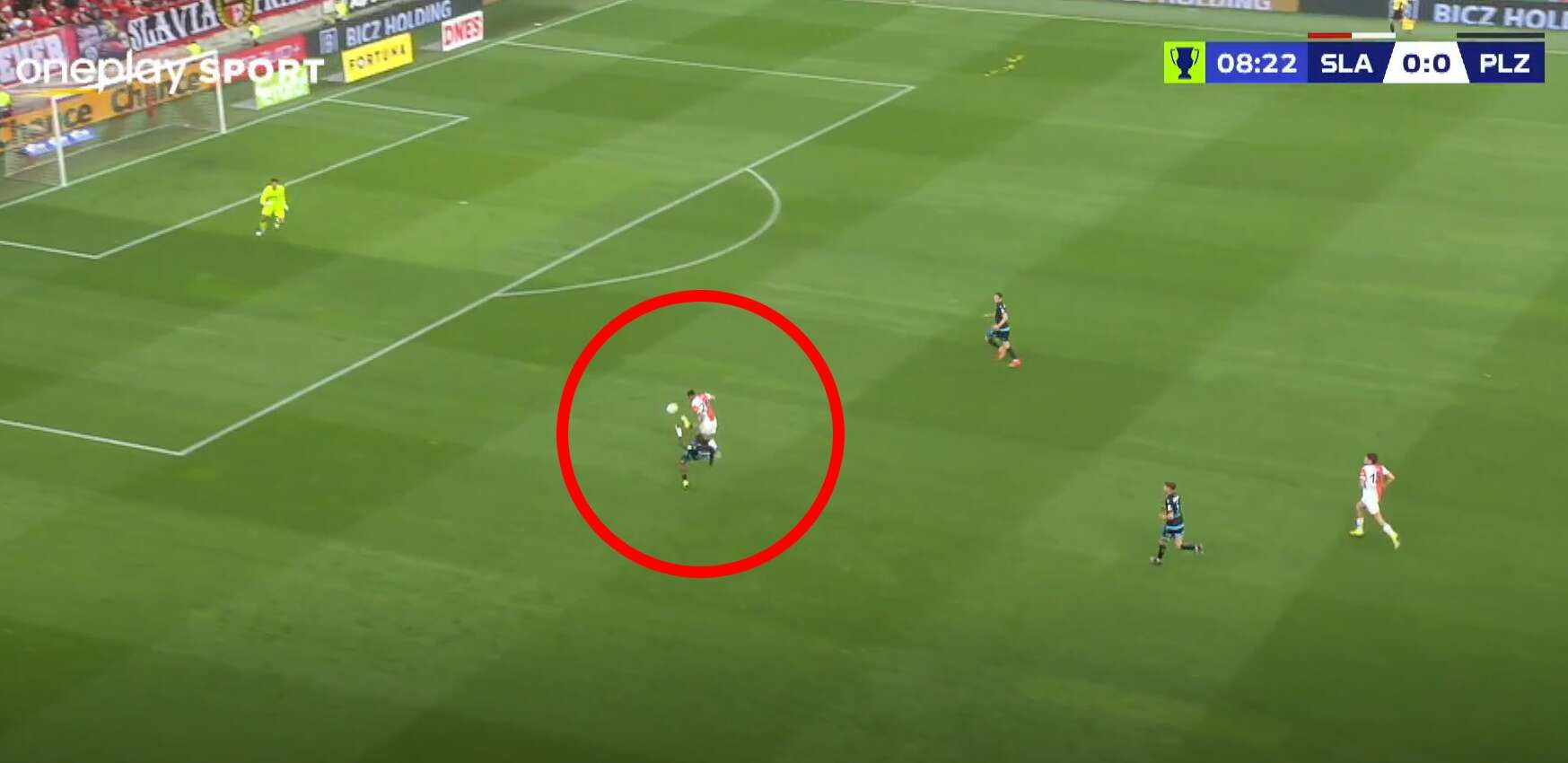 Gól na Slavie na 1:0 Gól na Slavie na 1:0