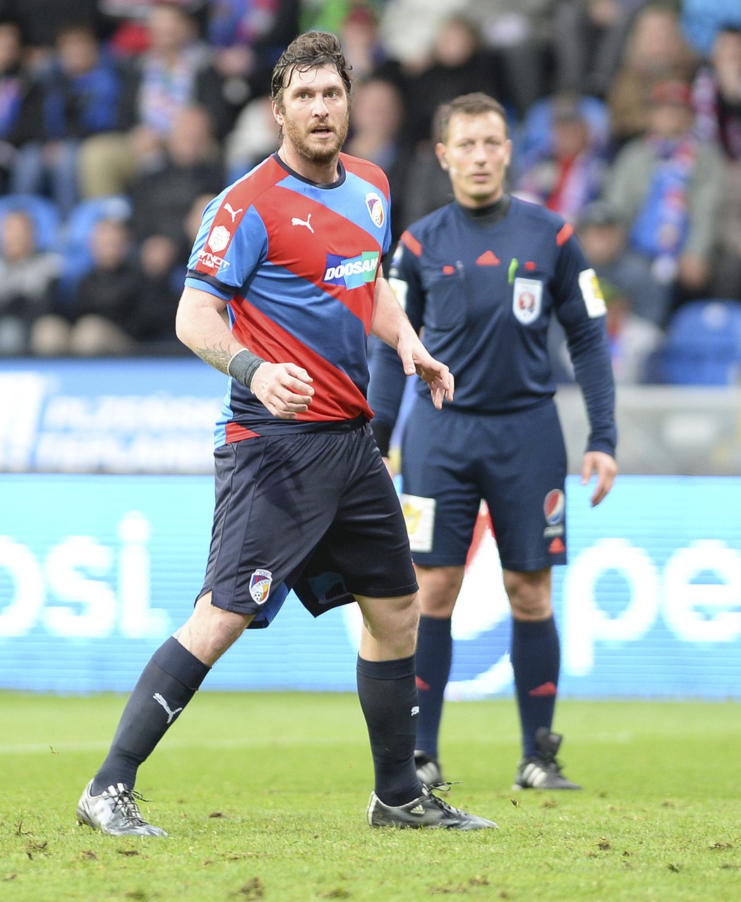 Plzeňský útočník Pavel Fořt v zápase s Brnem