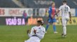 Zklamaný útočník Slovácka Rigino Cicilia po zahozené šanci v zápase proti Plzni