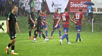 Plzeň - Fürth 1:5. Bída Západočechů, utkání předčasně ukončila bouřka