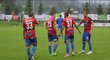 Plzeňští fotbalisté během utkání s Fürthem na soustředění v rakouském Westendorfu