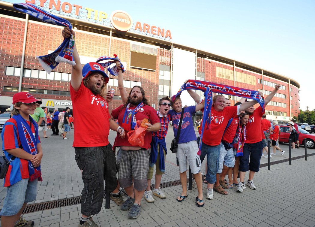 Plzeňští fanoušci byli plni optimismu