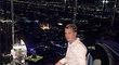 Obránce Plzně David Limberský v jednom z nejluxusnějších hotelů v Dubaji Burdž al-Arab