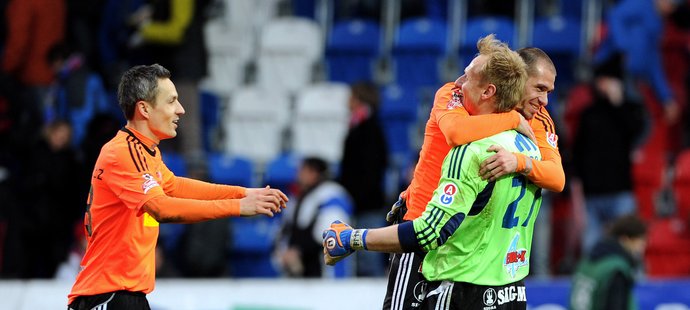 Zasloužená radost olomouckých fotbalistů