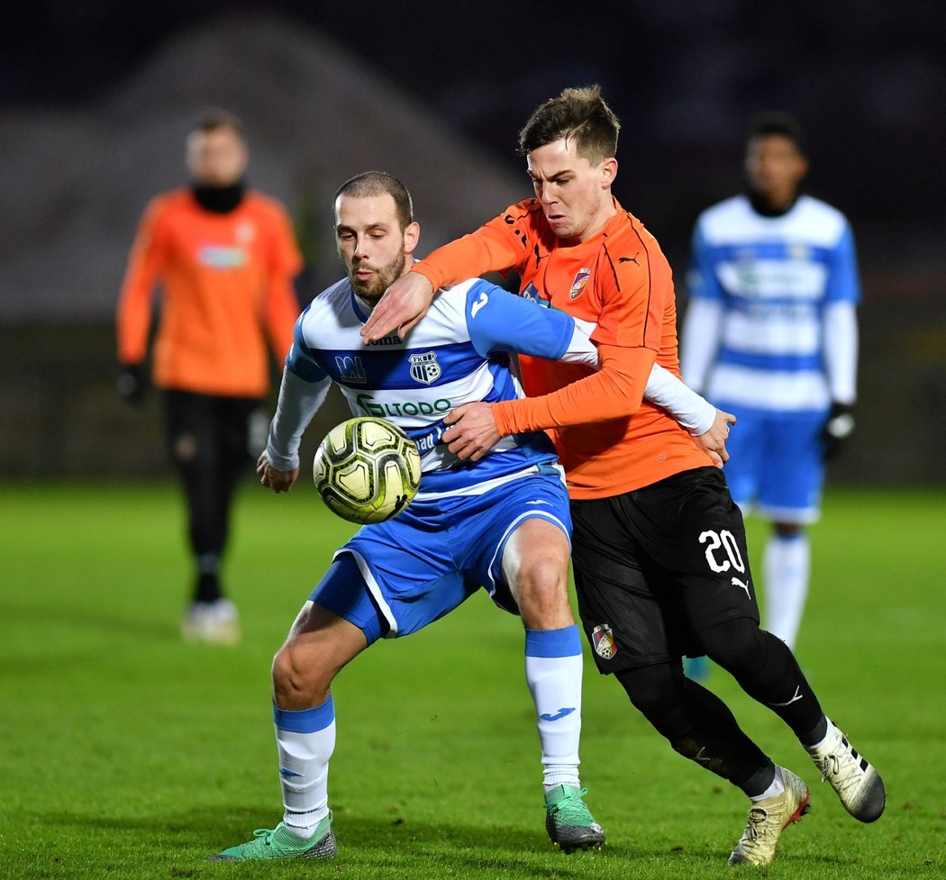 Nadaný plzeňský záložník Pavel Bucha v přípravném utkání s Ústím nad Labem